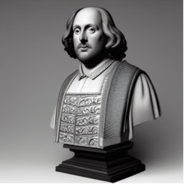 Shakespeare Bust Cutout