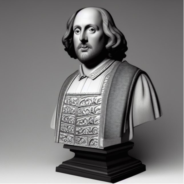 Shakespeare Bust Cutout (Front)