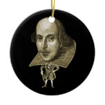 Shakespeare Caricature Ceramic Ornament