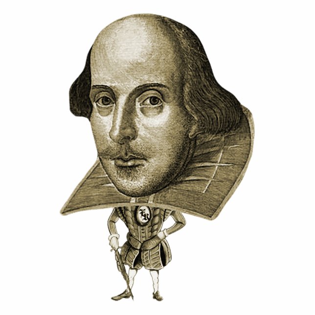 Shakespeare Caricature Cutout (Front)