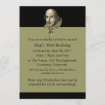 Shakespeare Caricature Invitation