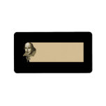 Shakespeare Caricature Label