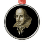 Shakespeare Caricature Metal Ornament