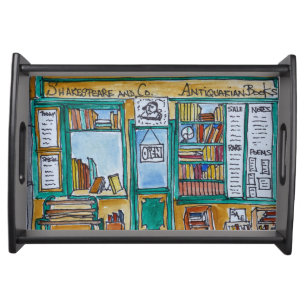 Shakespeare & Co. Bookstore Seine, Paris Serving Tray