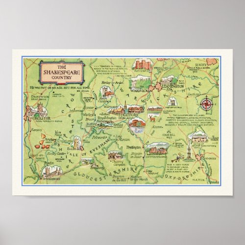 Shakespeare Country Print