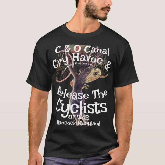 Shakespeare Cycling C & O Canal War Cyclists T-Shirt (Front)
