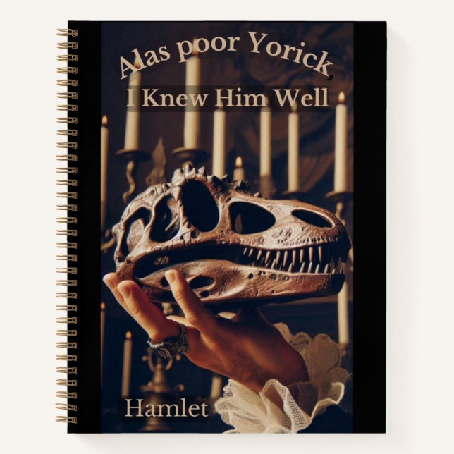 Shakespeare Dinosaur Hamlet Notebook (Front)