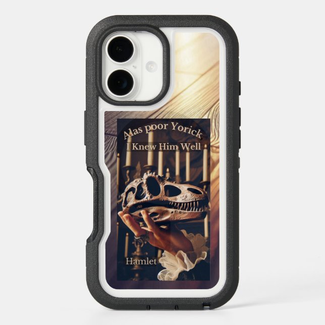 Shakespeare Dinosaur Hamlet Phone Case (Back)