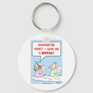 shakespeare edward de vere angels heaven keychain