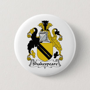Shakespeare Family Crest Button