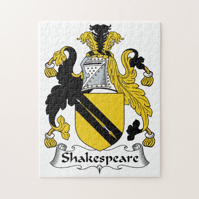 Shakespeare Family Crest Jigsaw Puzzle (Vertical)
