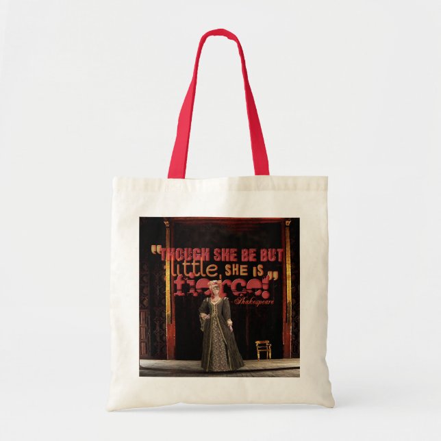 Shakespeare Fierce Quote Tote Bag (Front)
