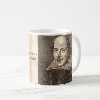 Shakespeare First Folio Portrait - With Ben Jonson Coffee Mug by LiteraryLasts at Zazzle