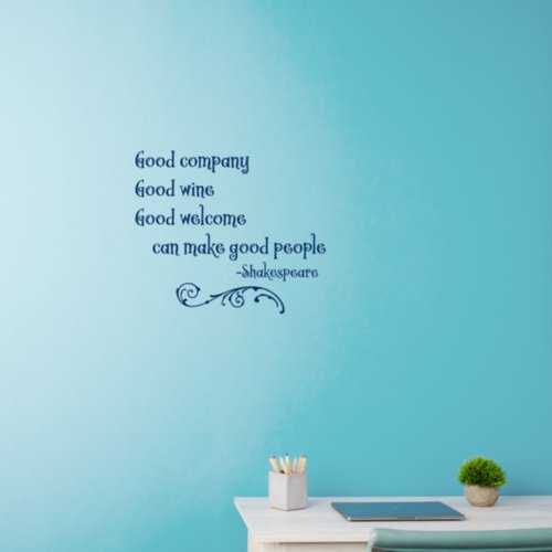 Shakespeare Friendship Quote Wall Decal
