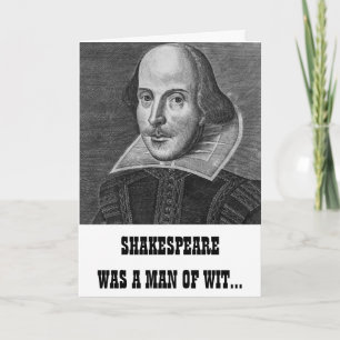 Shakespeare Funny Birthday Card