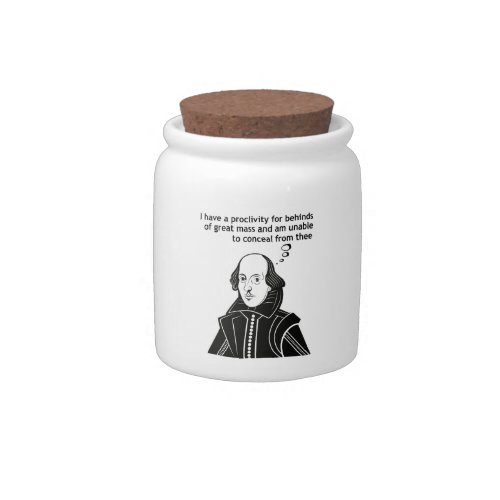 Shakespeare Funny Quote Candy Jar