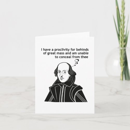 Shakespeare Funny Quote Card