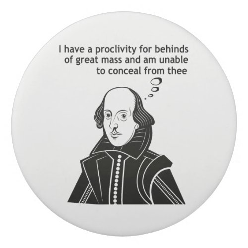 Shakespeare Funny Quote Eraser