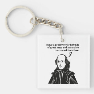 Shakespeare Funny Quote Keychain