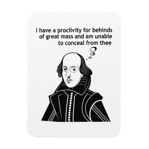 Shakespeare Funny Quote Magnet