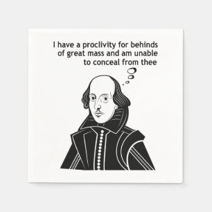 Shakespeare Funny Quote Napkins