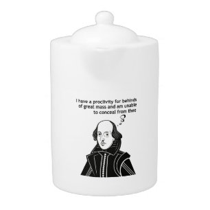 Shakespeare Funny Quote Teapot