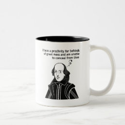 Shakespeare Funny Quote Two-Tone Coffee Mug