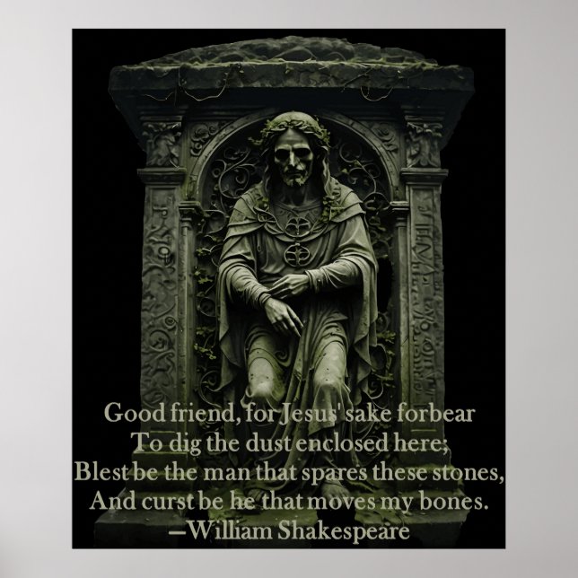 Shakespeare Halloween Quotes Gifts and Tees taiche Poster (Front)