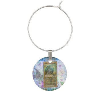 Shakespeare Hamlet Quote About Possibilities Wine Glass Charm by shakespearequotes at Zazzle