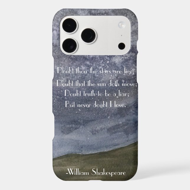 Shakespeare Hamlet Quote Iphone Case (Back)