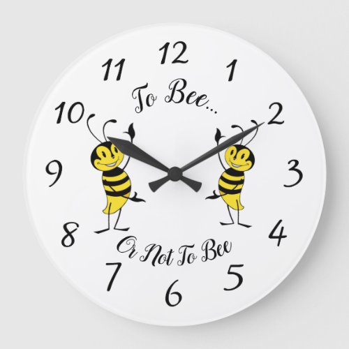 Shakespeare Hamlet Quote To Bee Large Clock