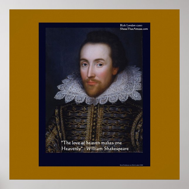 Shakespeare "Heavenly Love" Poster Prints (Front)