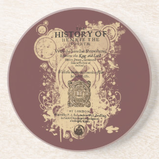 Shakespeare Henry IV Part I Quarto Front Piece Drink Coaster