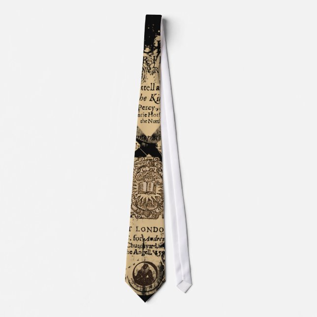 Shakespeare Henry IV Part I Quarto Front Piece Neck Tie (Front)