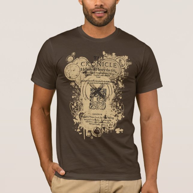 Shakespeare Henry V Quarto Front Piece T-Shirt (Front)