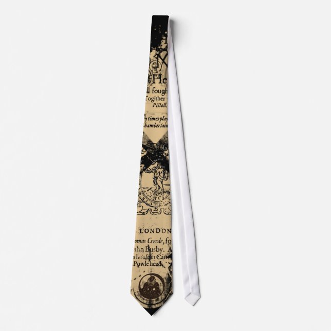 Shakespeare Henry V Quarto Front Piece Tie (Front)