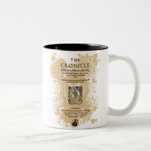 Shakespeare Henry V Quarto Front Piece Two_Tone Coffee Mug