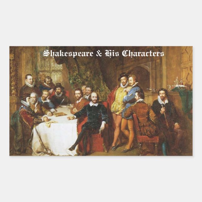 Shakespeare & His Characters Stickers (Front)