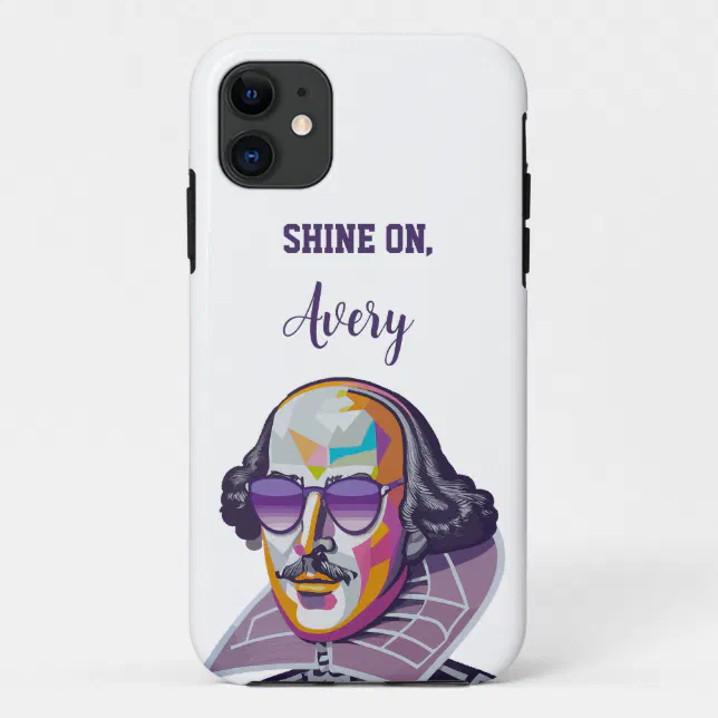 “Shakespeare in Shades: Modern Illustration Case-Mate IPhone Case” – Shakespeare Quote – Phone/Device Case