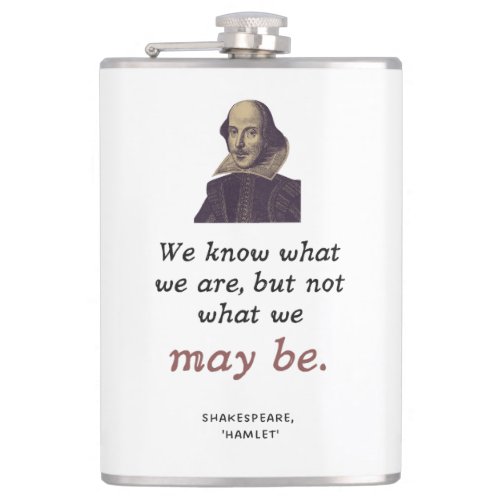 Shakespeare Inspiration Motivational Academic Flask
