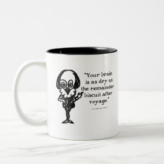 Shakespeare Insults As You Like it Two-Tone Coffee Mug