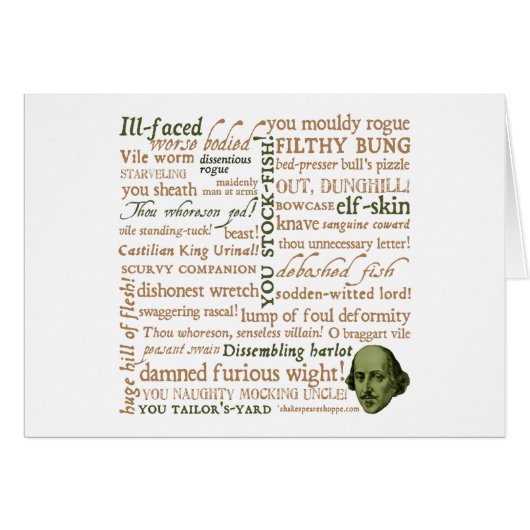 Shakespeare Insults Collection (Front Horizontal)