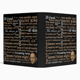 Shakespeare Insults Collection 3 Ring Binder