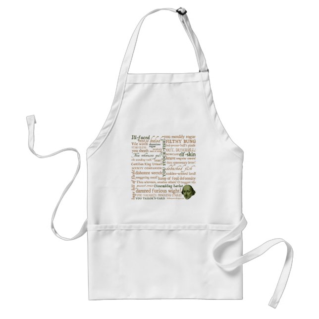 Shakespeare Insults Collection Adult Apron (Front)
