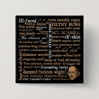 Shakespeare Insults Collection Button