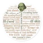 Shakespeare Insults Collection Classic Round Sticker
