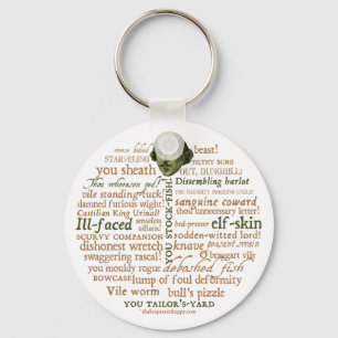 Shakespeare Insults Collection Keychain