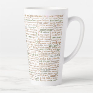 Shakespeare Insults Collection Latte Mug