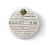 Shakespeare Insults Collection Pinback Button