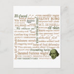 Shakespeare Insults Collection Postcard